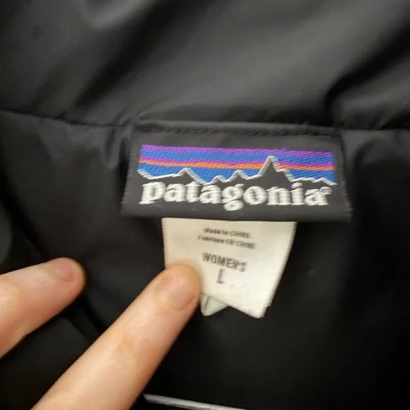 Vintage Patagonia Winter Rays Down Fill Quilted Puffer Jacket in Black Large - Picture 4 of 16